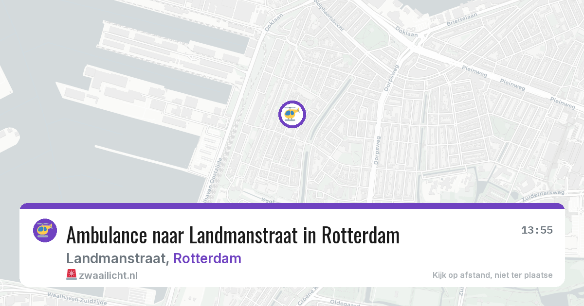 Ambulance naar Landmanstraat in Rotterdam — 31 jul 2026