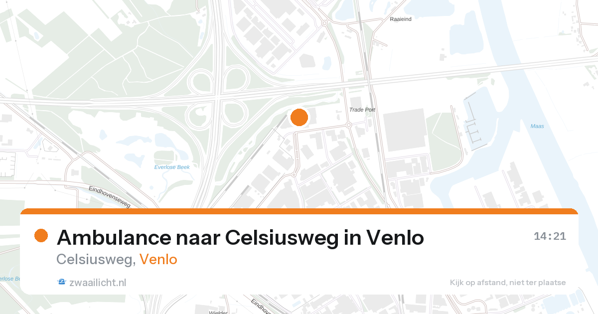 Ambulance naar Celsiusweg in Venlo — 10 aug 2026