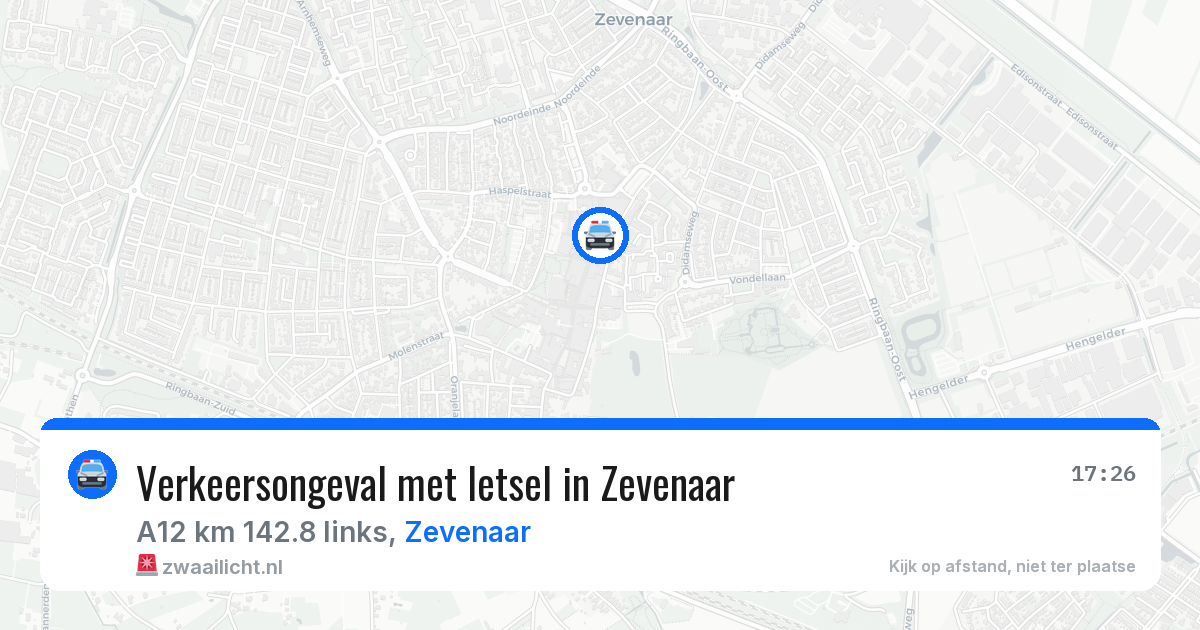 Verkeersongeval met letsel in Zevenaar — 1 jul 2026