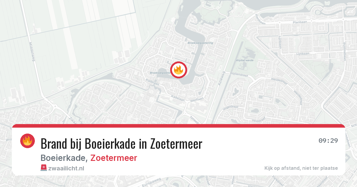 Brand bij Boeierkade in Zoetermeer — 29 jan 2026