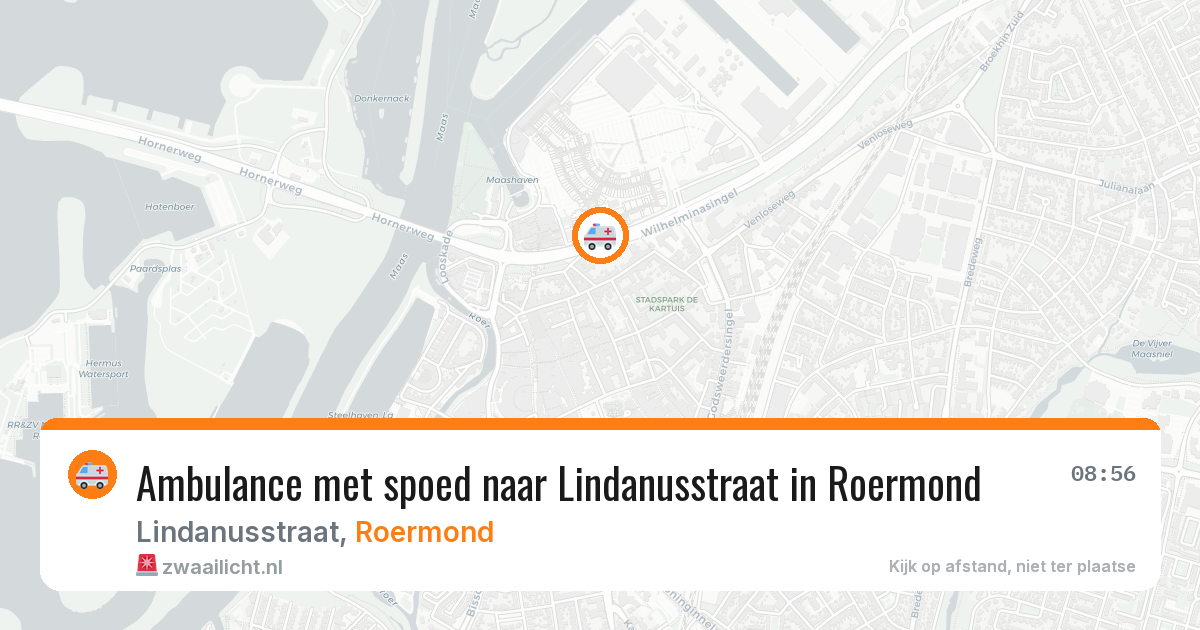 Ambulance met spoed naar Lindanusstraat in Roermond — 19 apr 2026