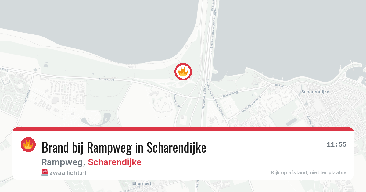 Brand bij Rampweg in Scharendijke — 26 jun 2026