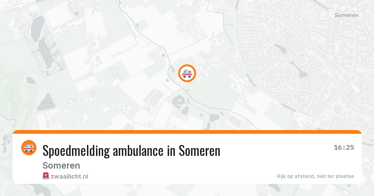 Spoedmelding ambulance in Someren — 11 aug 2026