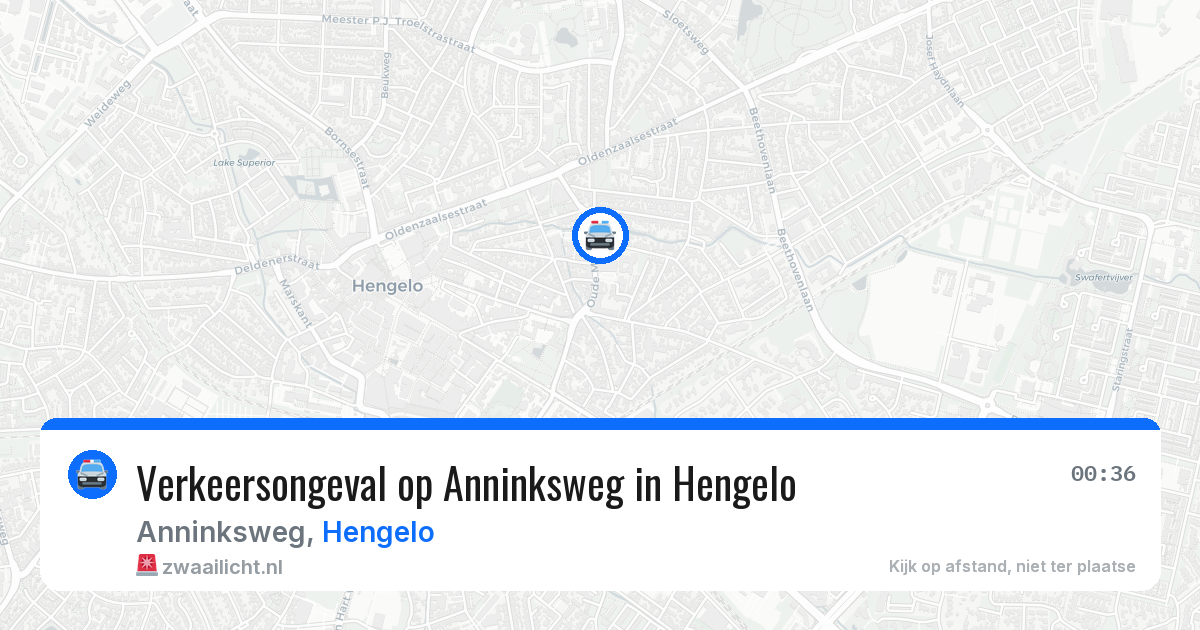 Verkeersongeval op Anninksweg in Hengelo — 24 mrt 2026
