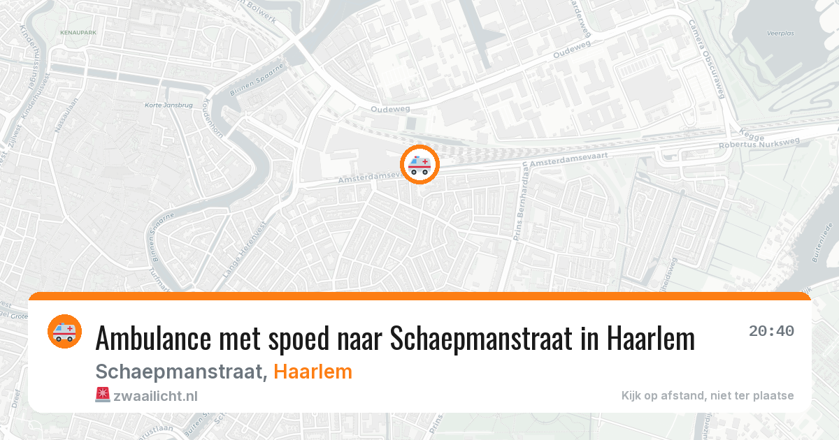 Ambulance met spoed naar Schaepmanstraat in Haarlem — 24 jun 2026