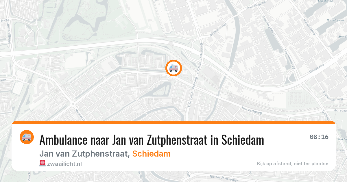 Ambulance naar Jan van Zutphenstraat in Schiedam — 6 mei 2026