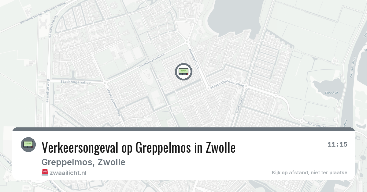 Verkeersongeval op Greppelmos in Zwolle — 29 jul 2026