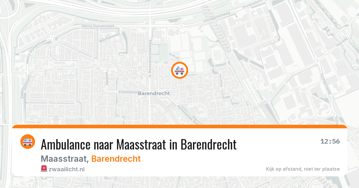 Ambulance naar Maasstraat in Barendrecht — 6 apr 2026