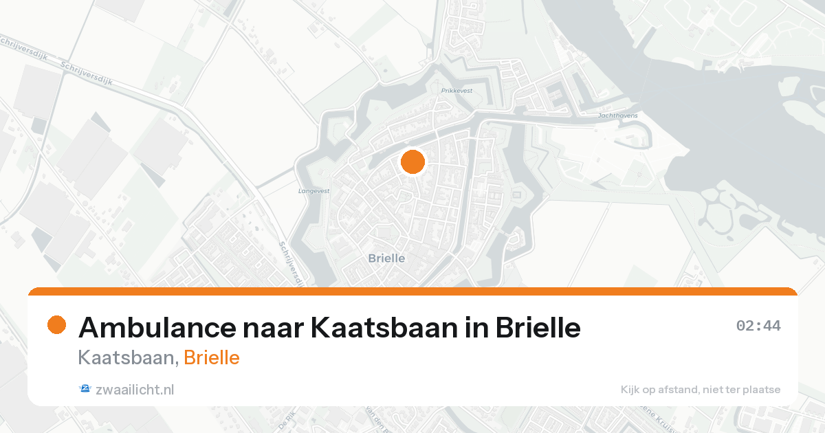 Ambulance naar Kaatsbaan in Brielle — 22 aug 2026