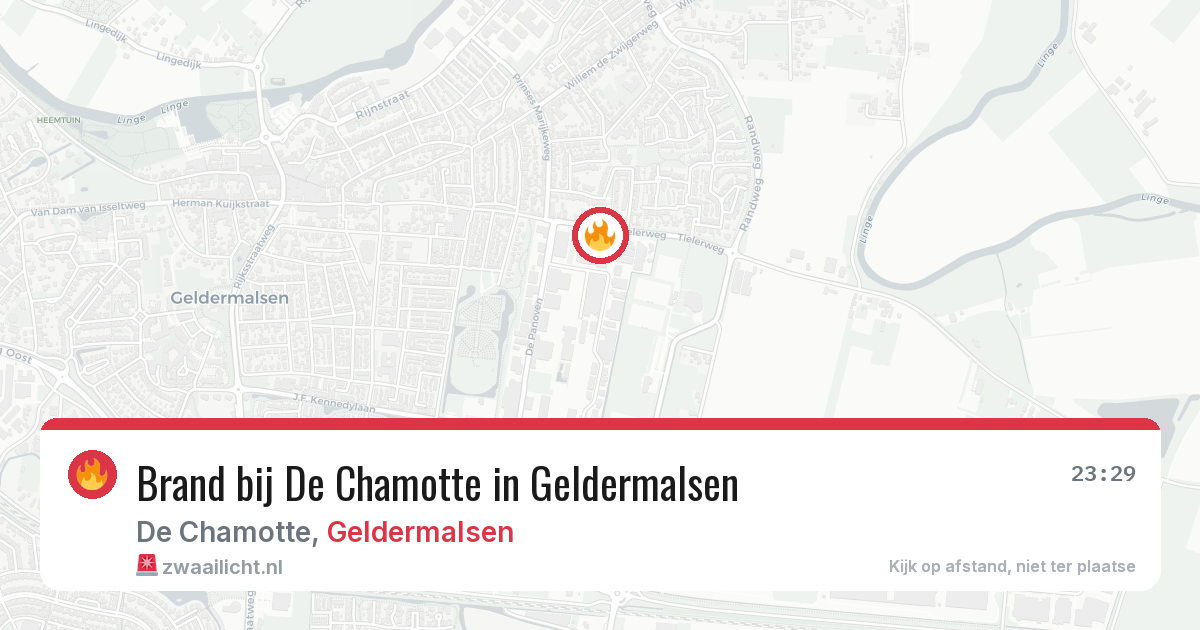 Brand bij De Chamotte in Geldermalsen — 25 apr 2026