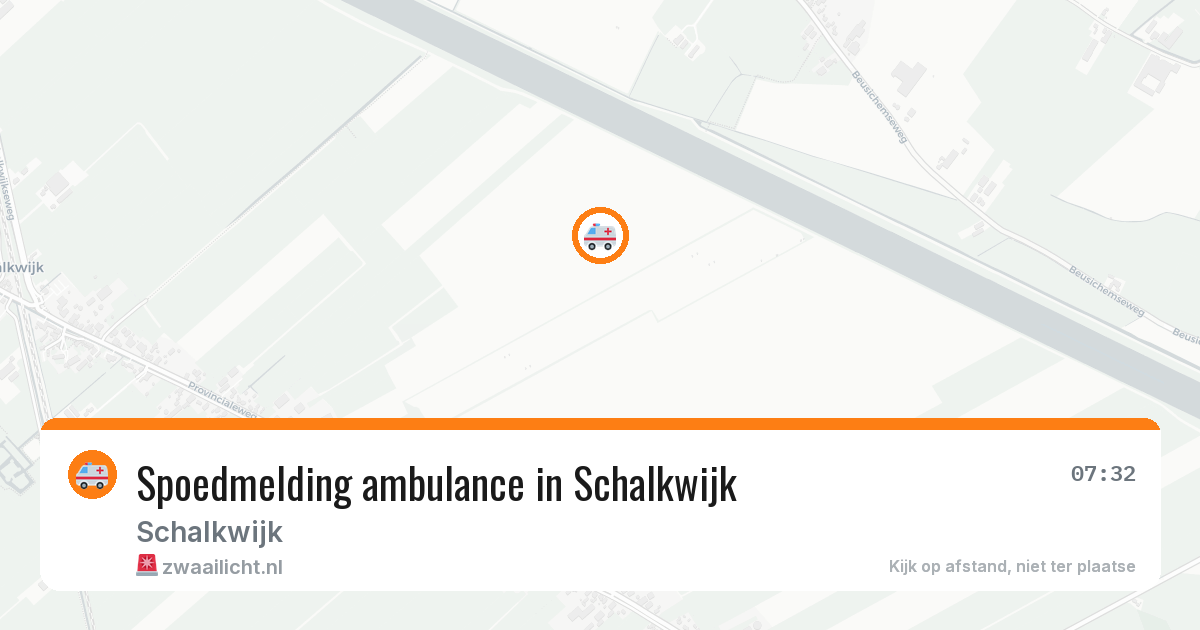 Spoedmelding ambulance in Schalkwijk — 17 jan 2026