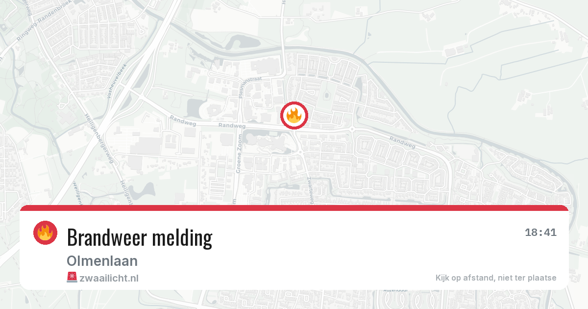 Brandweer melding — 30 apr 2026