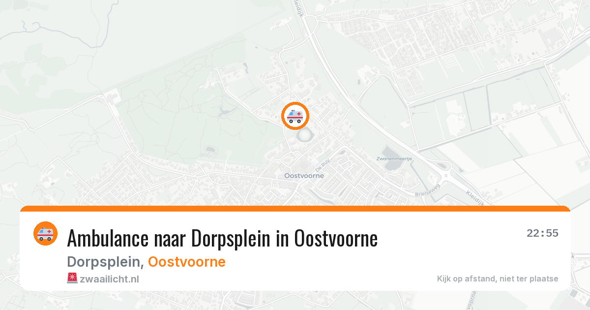 Ambulance naar Dorpsplein in Oostvoorne — 10 aug 2026