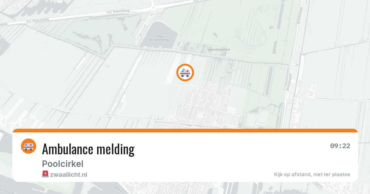 Ambulance melding — 23 mei 2026
