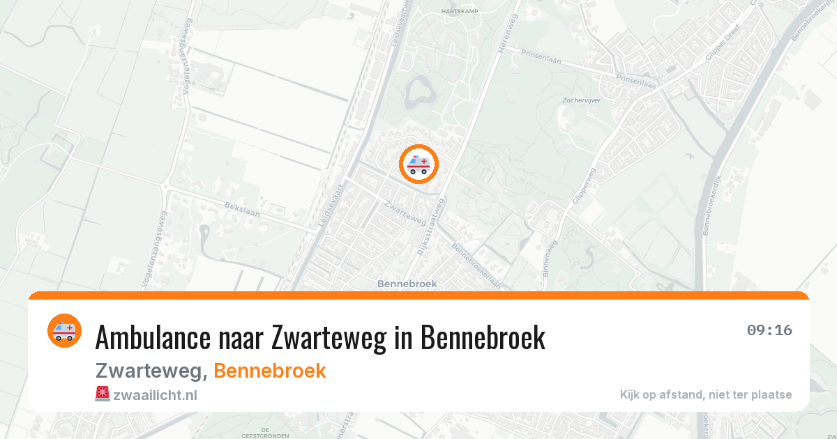 Ambulance naar Zwarteweg in Bennebroek — 2 apr 2026