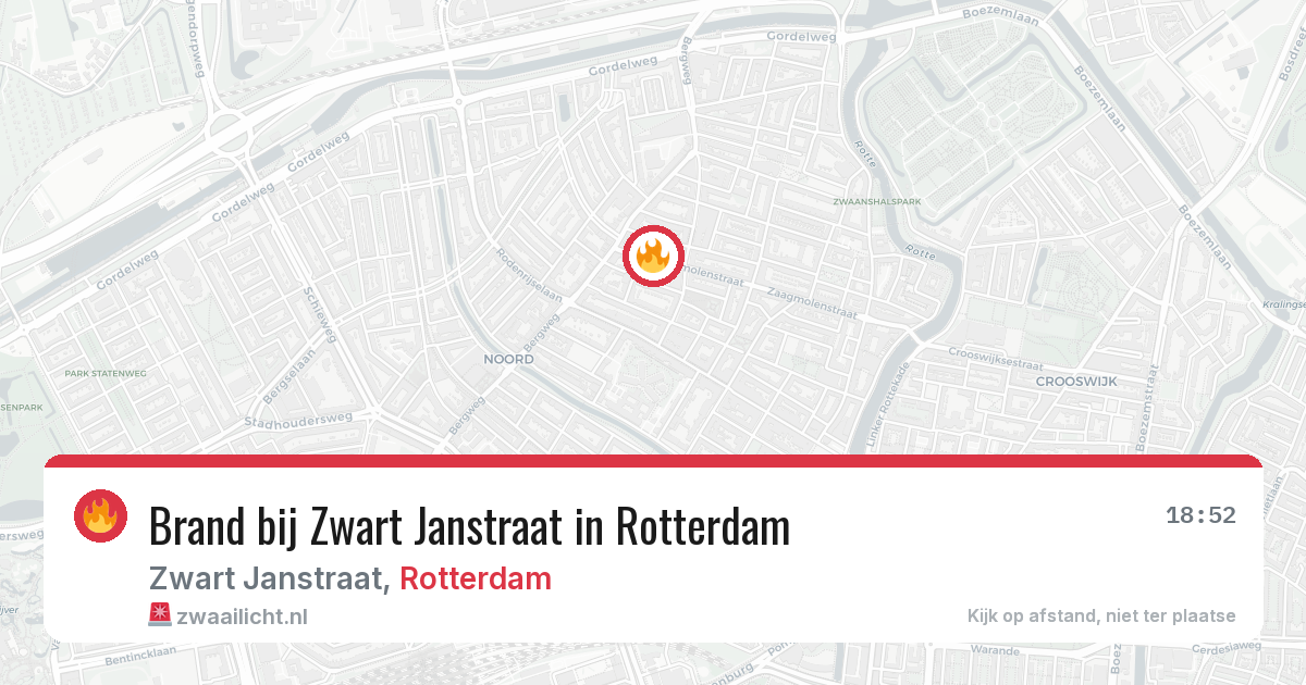 Brand bij Zwart Janstraat in Rotterdam — 28 mei 2026
