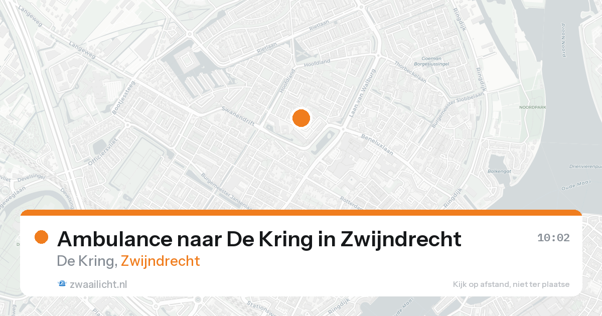 Ambulance naar De Kring in Zwijndrecht — 7 feb 2026