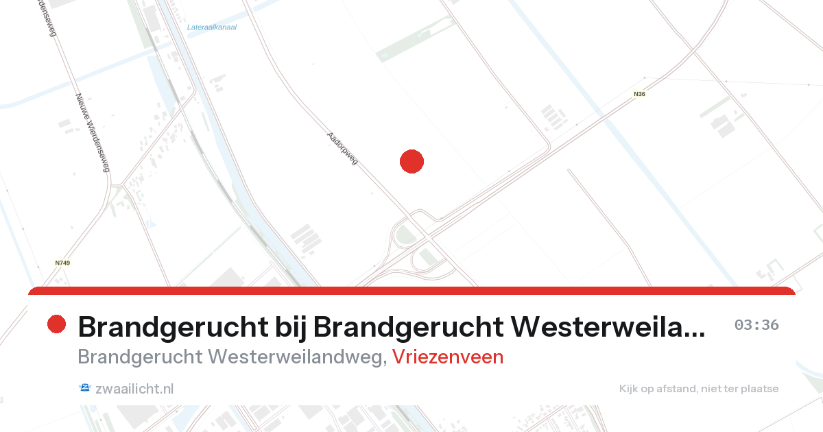 Brandgerucht bij Brandgerucht Westerweilandweg in Vriezenveen — 7 feb 2026