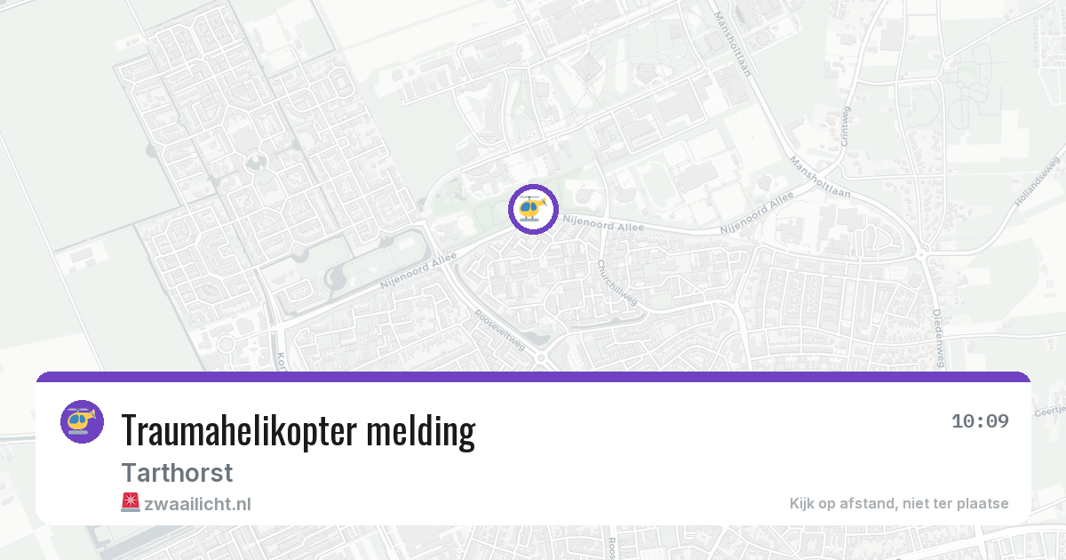 Traumahelikopter melding — 29 jun 2026