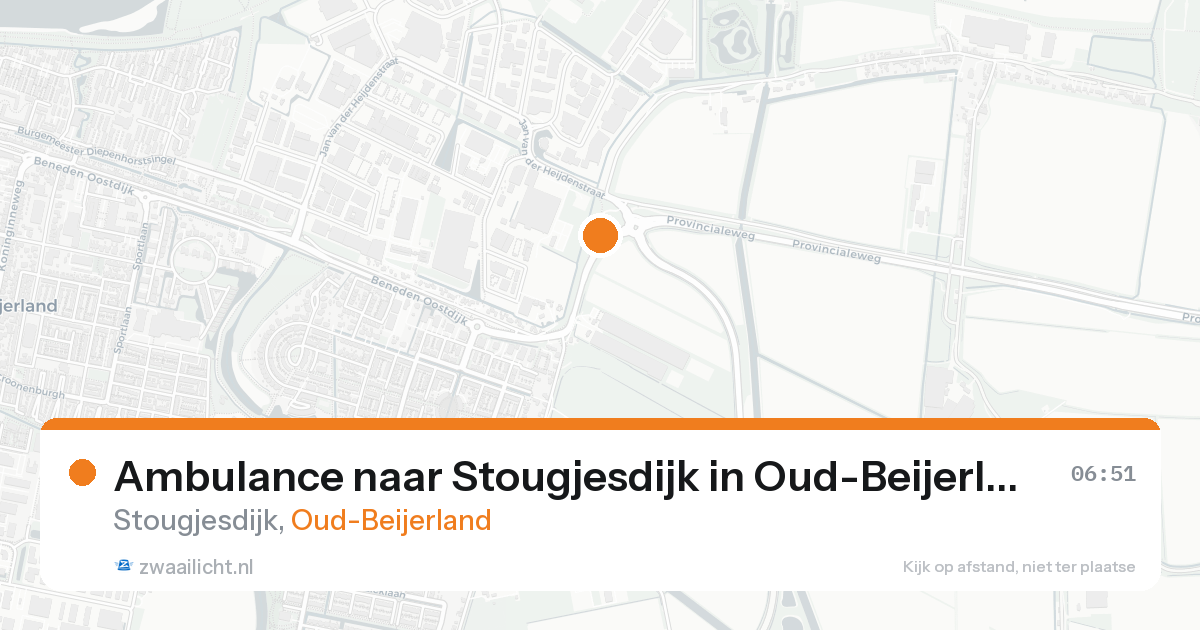 Ambulance naar Stougjesdijk in Oud-Beijerland — 28 mei 2026