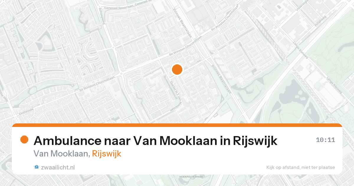 Ambulance naar Van Mooklaan in Rijswijk — 21 aug 2026