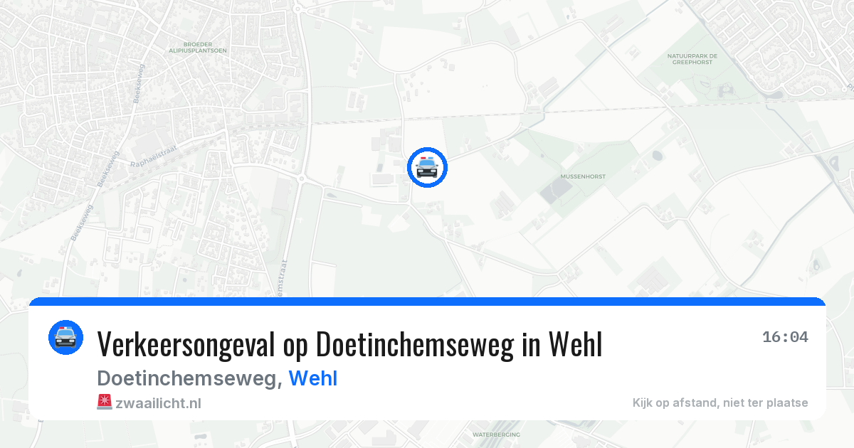 Verkeersongeval op Doetinchemseweg in Wehl — 2 jul 2026