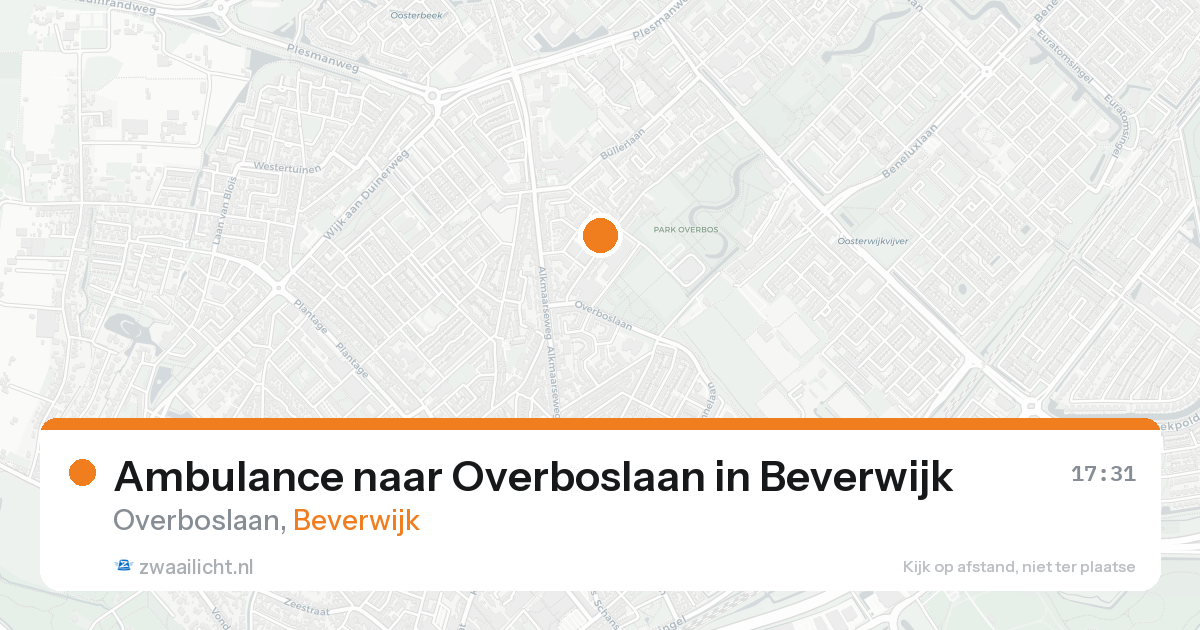 Ambulance naar Overboslaan in Beverwijk — 24 aug 2026