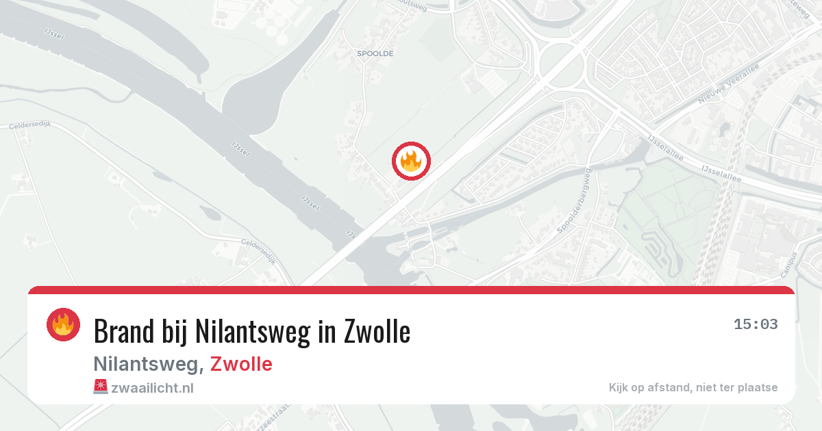 Brand bij Nilantsweg in Zwolle — 22 apr 2026