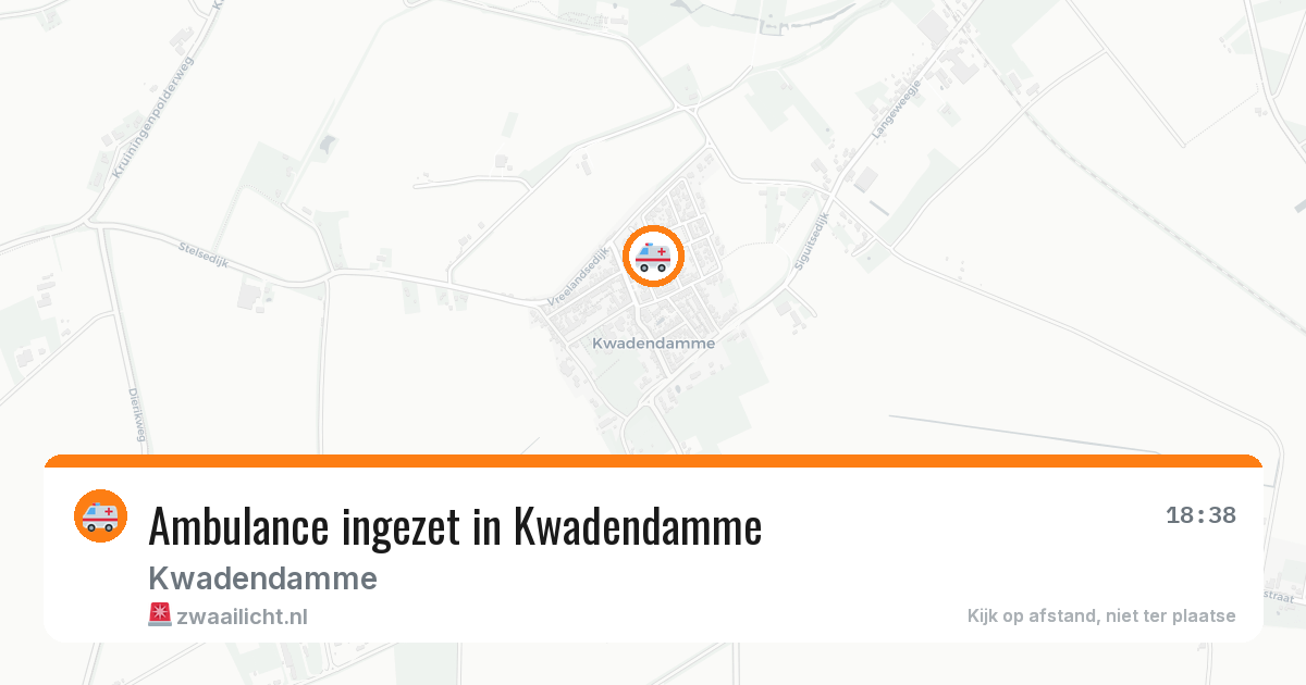 Ambulance ingezet in Kwadendamme — 29 jan 2026