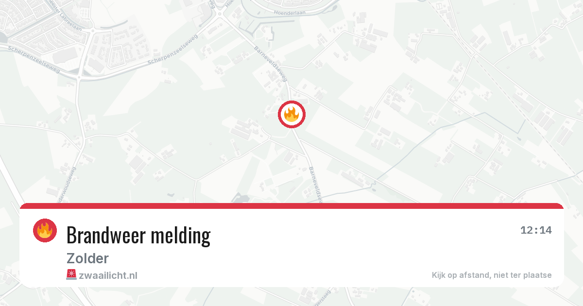 Brandweer melding — 8 apr 2026