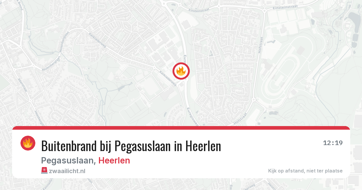 Buitenbrand bij Pegasuslaan in Heerlen — 8 jul 2026