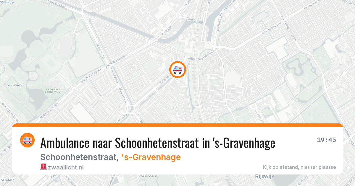 Ambulance naar Schoonhetenstraat in 's-Gravenhage — 5 mei 2026