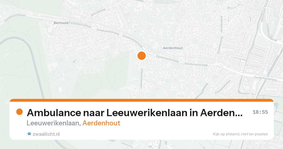 Ambulance naar Leeuwerikenlaan in Aerdenhout — 23 aug 2026
