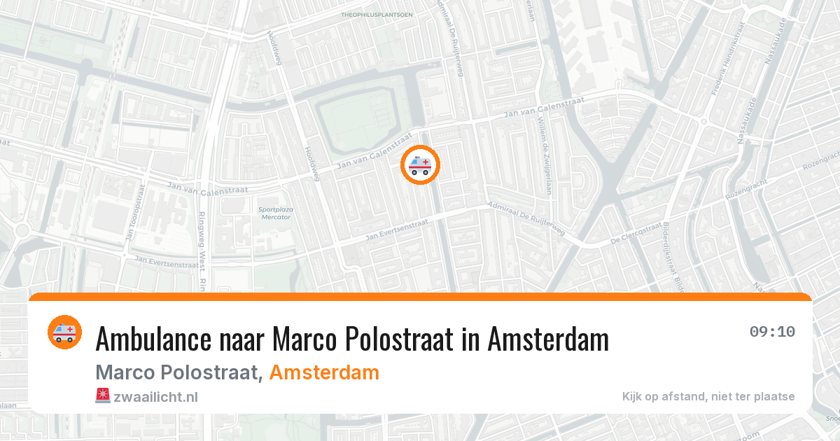 Ambulance naar Marco Polostraat in Amsterdam — 30 jun 2026
