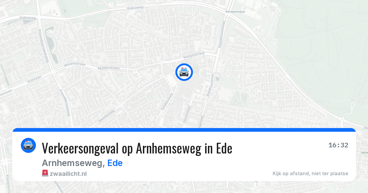 Verkeersongeval op Arnhemseweg in Ede — 28 jul 2026