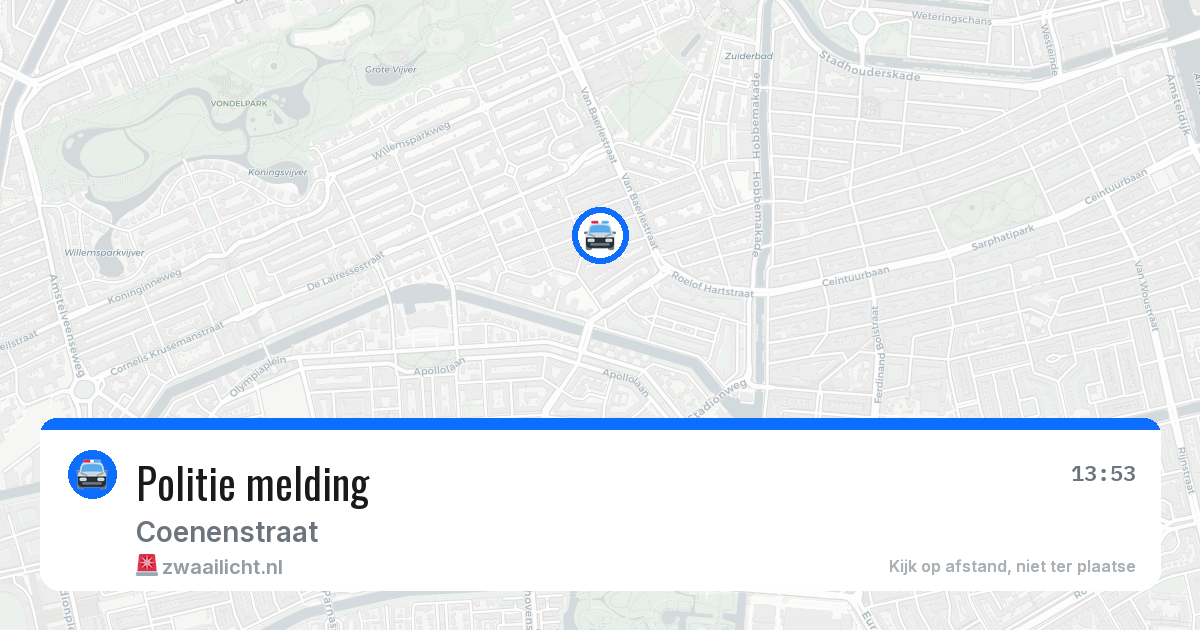 Politie melding — 7 jul 2026