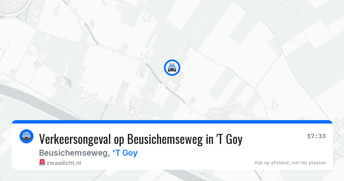 Verkeersongeval op Beusichemseweg in 'T Goy — 22 apr 2026