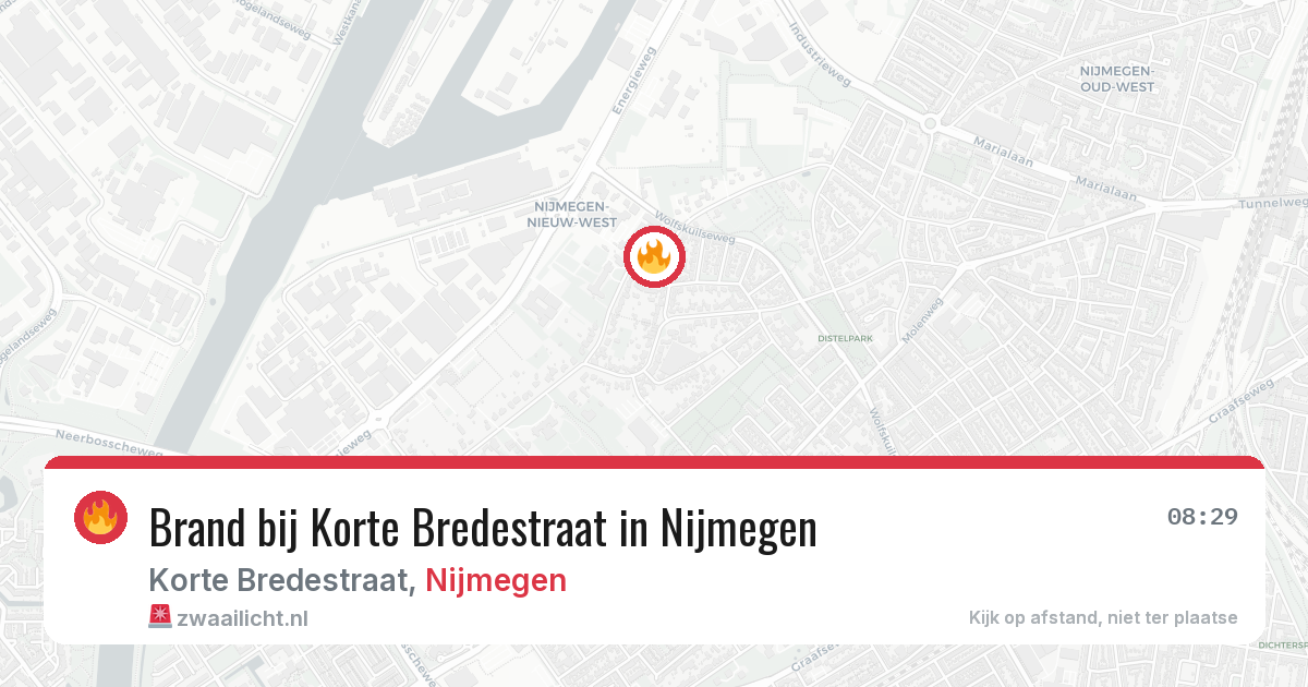 Brand bij Korte Bredestraat in Nijmegen — 20 jun 2026