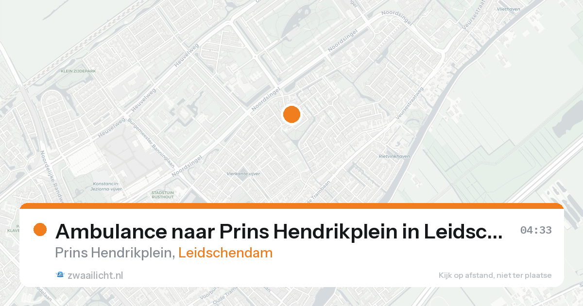 Ambulance naar Prins Hendrikplein in Leidschendam — 19 aug 2026
