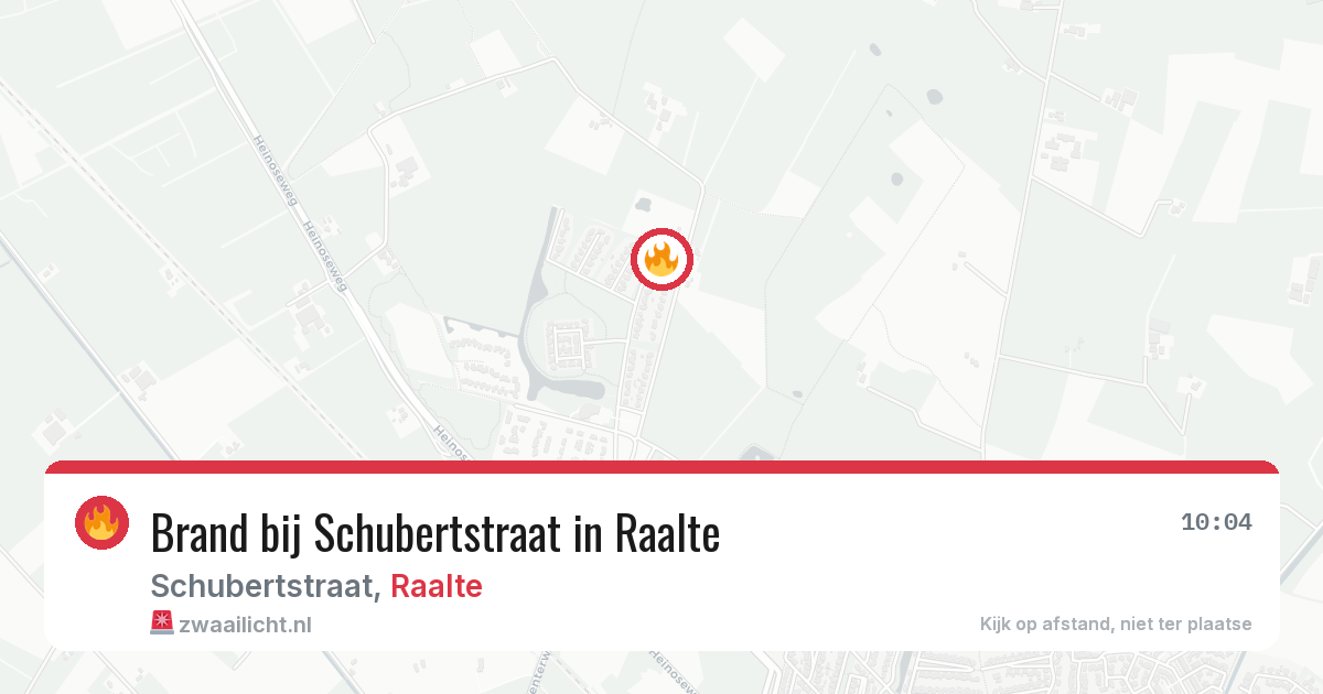 Brand bij Schubertstraat in Raalte — 7 apr 2026