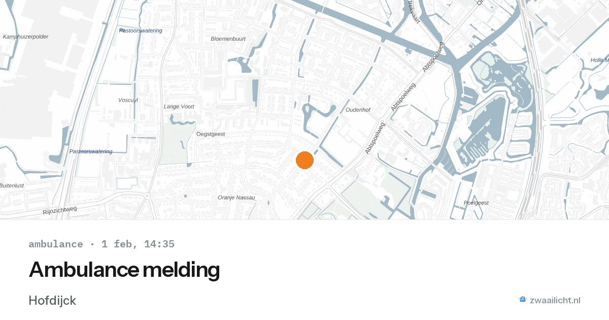Ambulance melding — 1 feb 2026