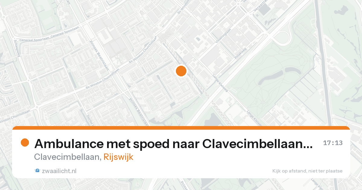 Ambulance met spoed naar Clavecimbellaan in Rijswijk — 6 mei 2026