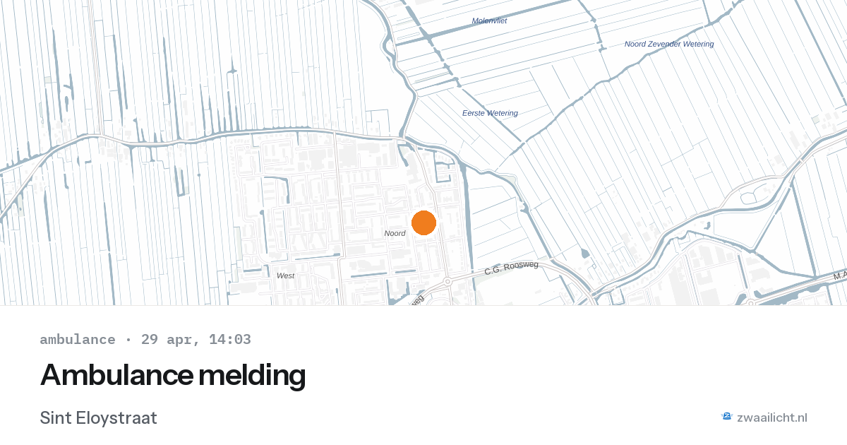 Ambulance melding — 29 apr 2026