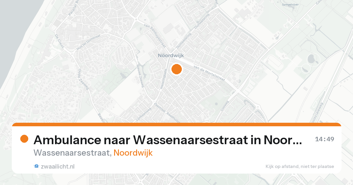 Ambulance naar Wassenaarsestraat in Noordwijk — 13 feb 2026