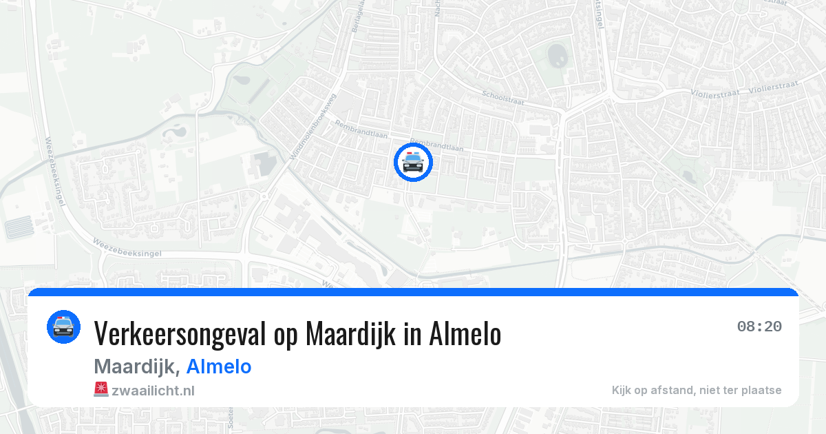 Verkeersongeval op Maardijk in Almelo — 15 apr 2026
