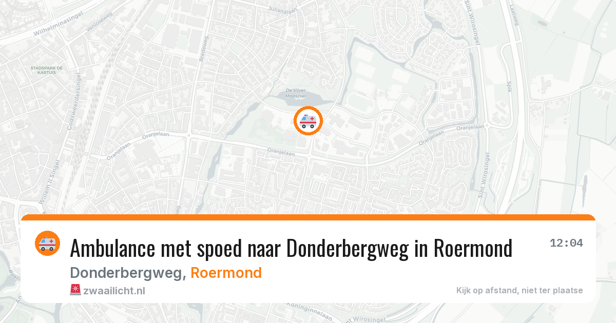 Ambulance met spoed naar Donderbergweg in Roermond — 6 feb 2026