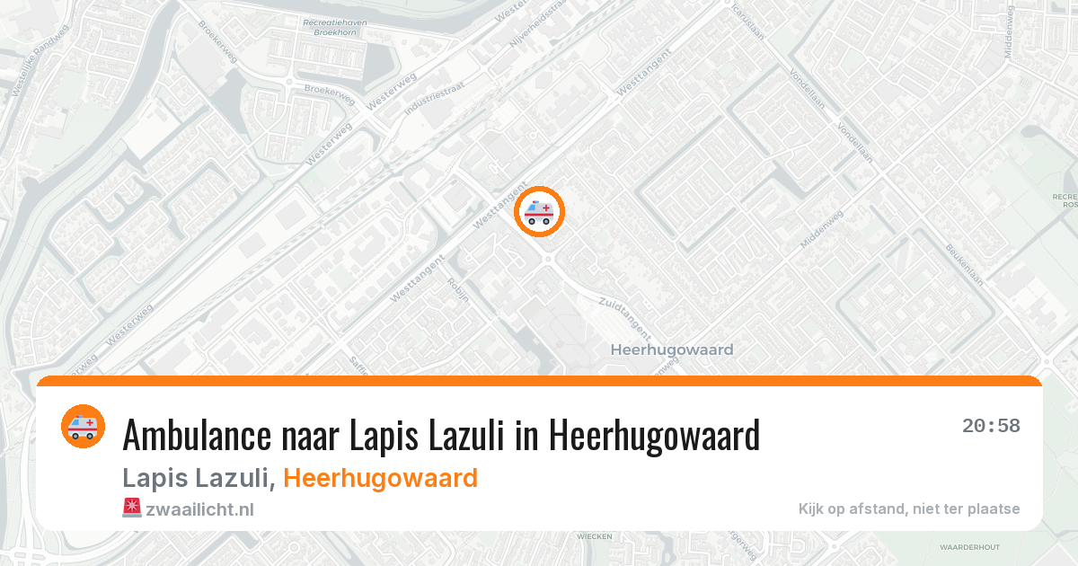 Ambulance naar Lapis Lazuli in Heerhugowaard — 26 mrt 2026