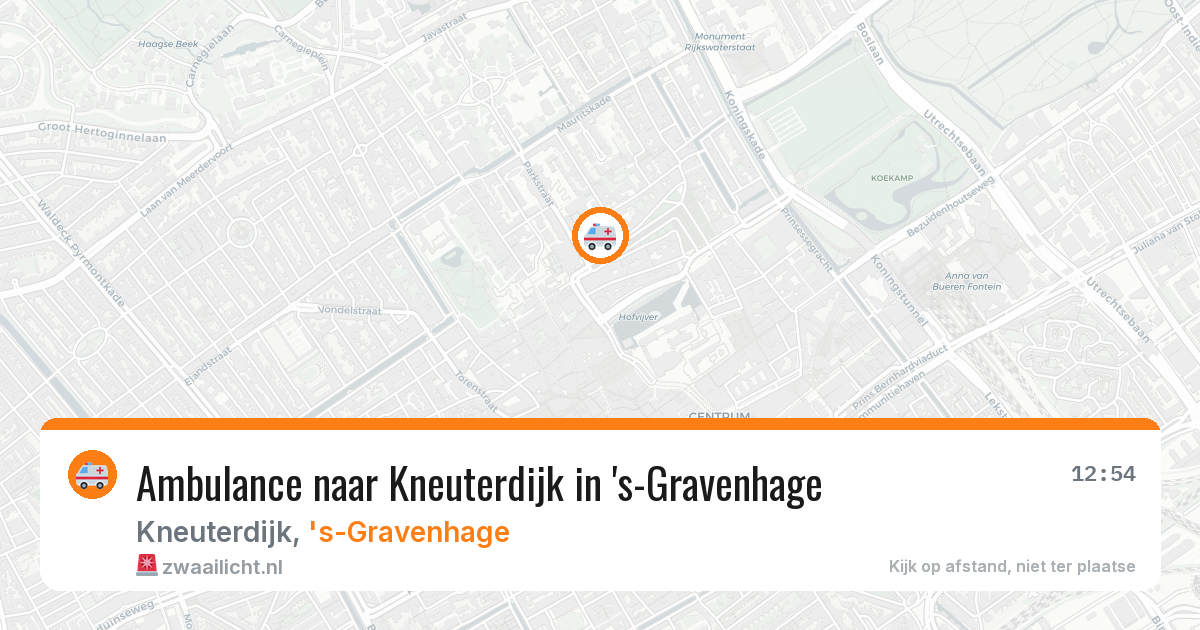 Ambulance naar Kneuterdijk in 's-Gravenhage — 26 mei 2026