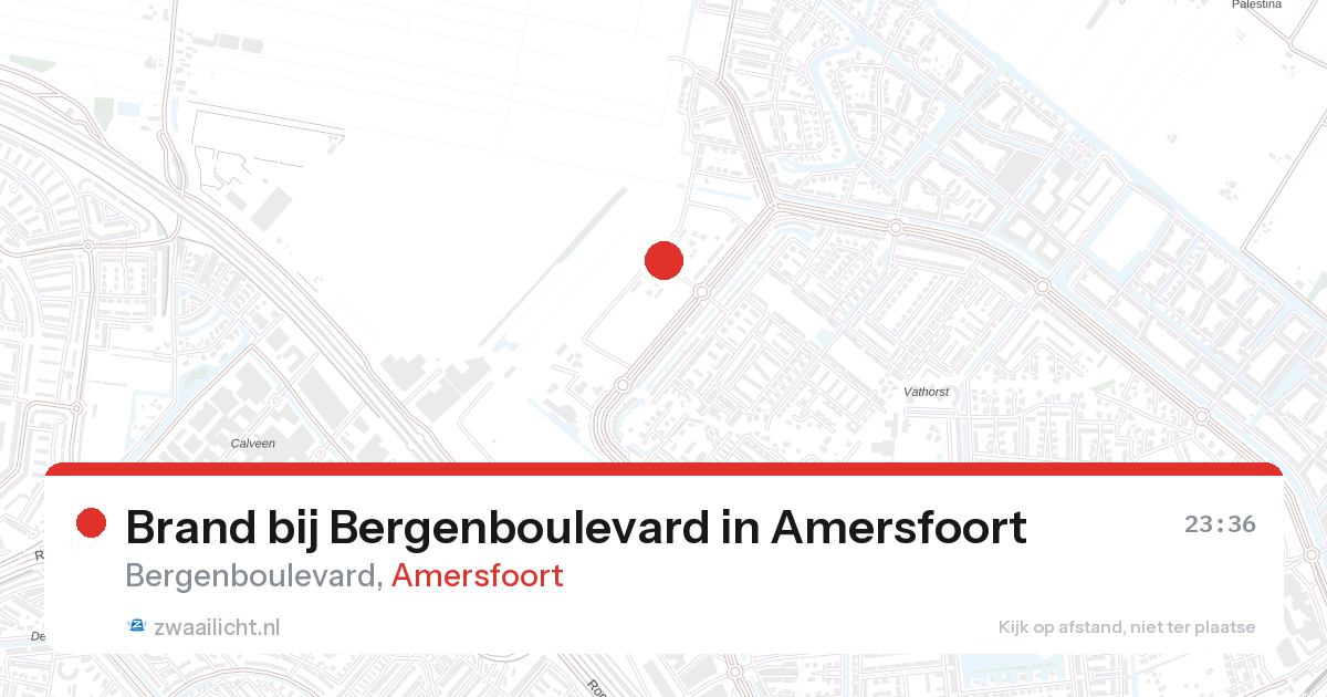 Brand bij Bergenboulevard in Amersfoort — 26 aug 2026