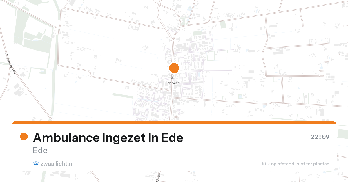Ambulance ingezet in Ede — 31 jan 2026